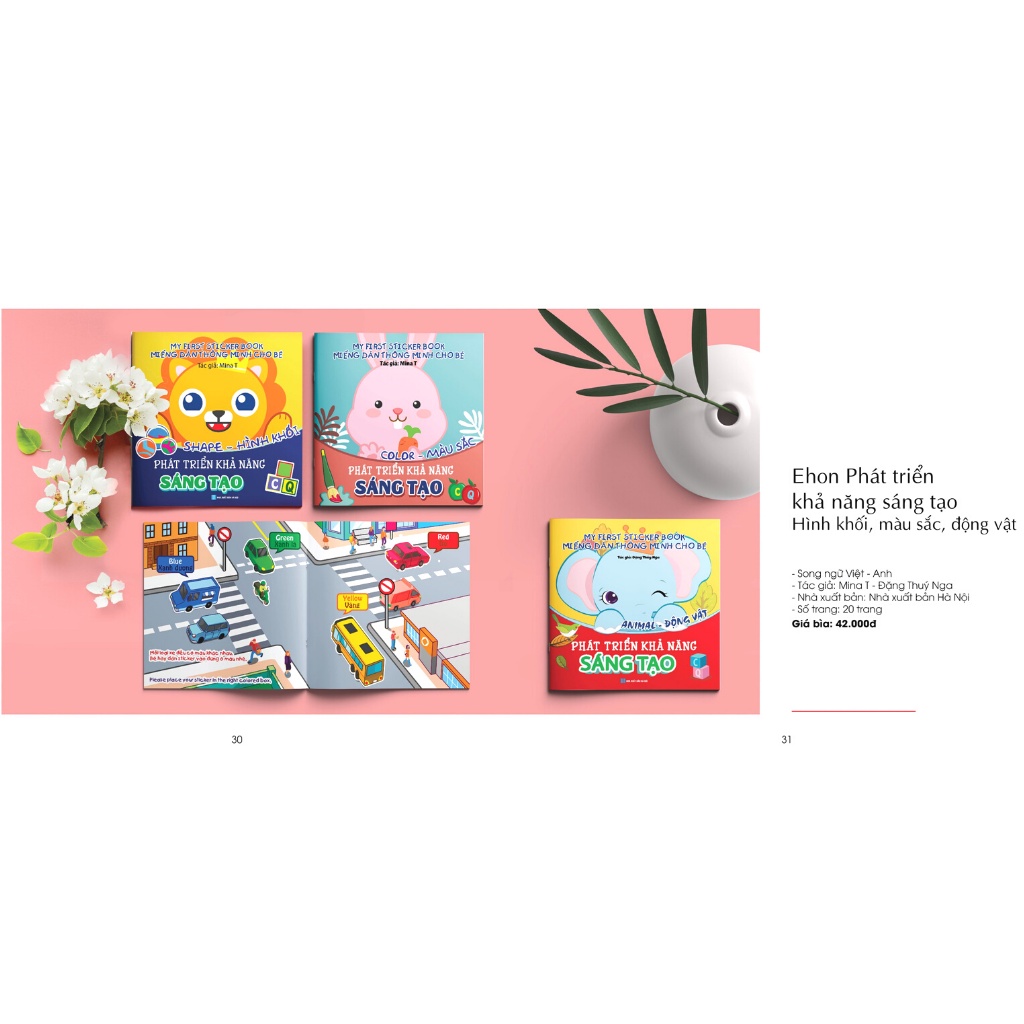 Sách Miếng Dán Thông Minh Cho Bé - My First Sticker Book (Bộ 3 Cuốn)