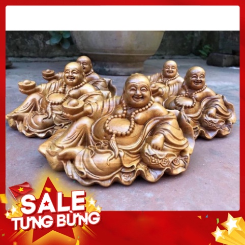 [GIA RE] Tượng phật di lặc gỗ bách (Tặng vòng đeo tay)