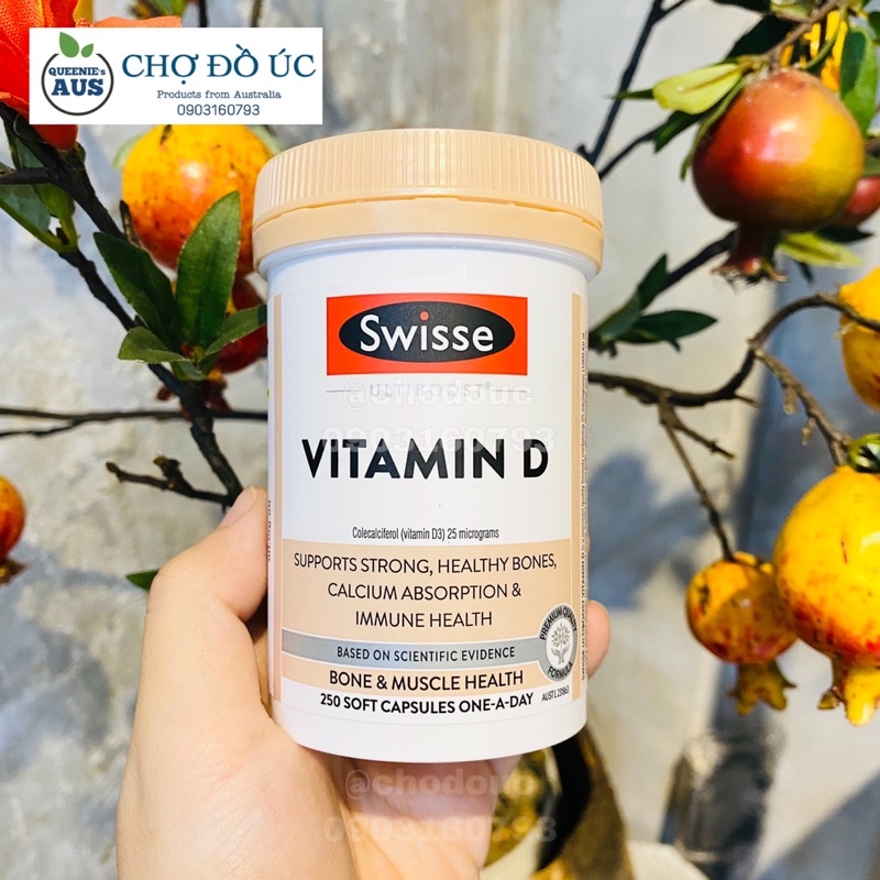 💪🏻 Viên uống SWISSE Ultiboost Vitamin D 250 viên - nhập Úc 🇦🇺