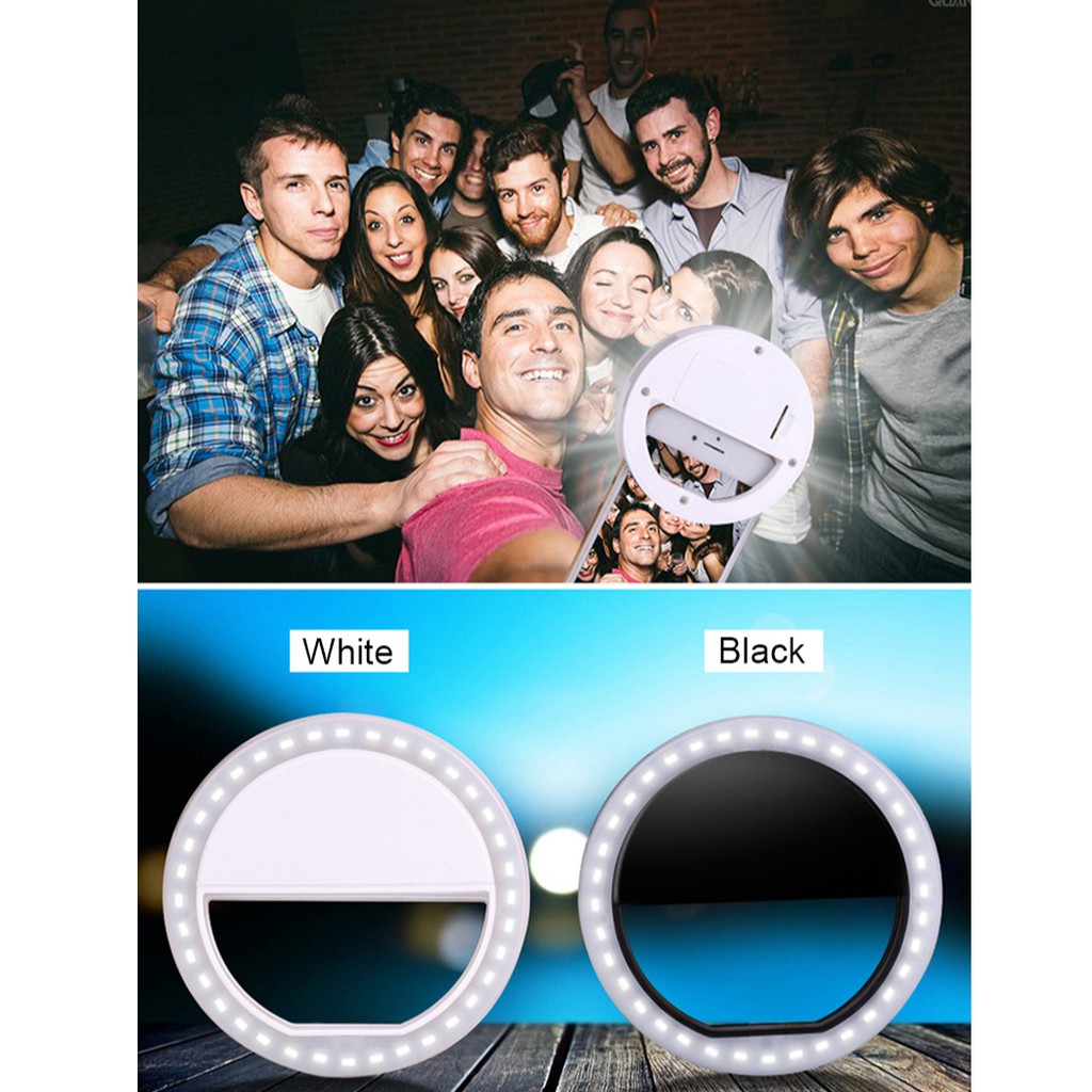 Đèn Led Dạng Vòng Hỗ Trợ Chụp Ảnh Cho Điện Thoại