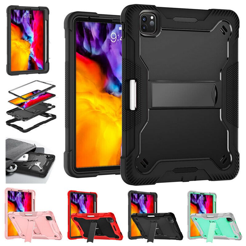 Ốp Máy Tính Bảng Cao Su Chống Sốc Kèm Giá Đỡ Dành Cho iPad Pro 11 inch 2018 2020