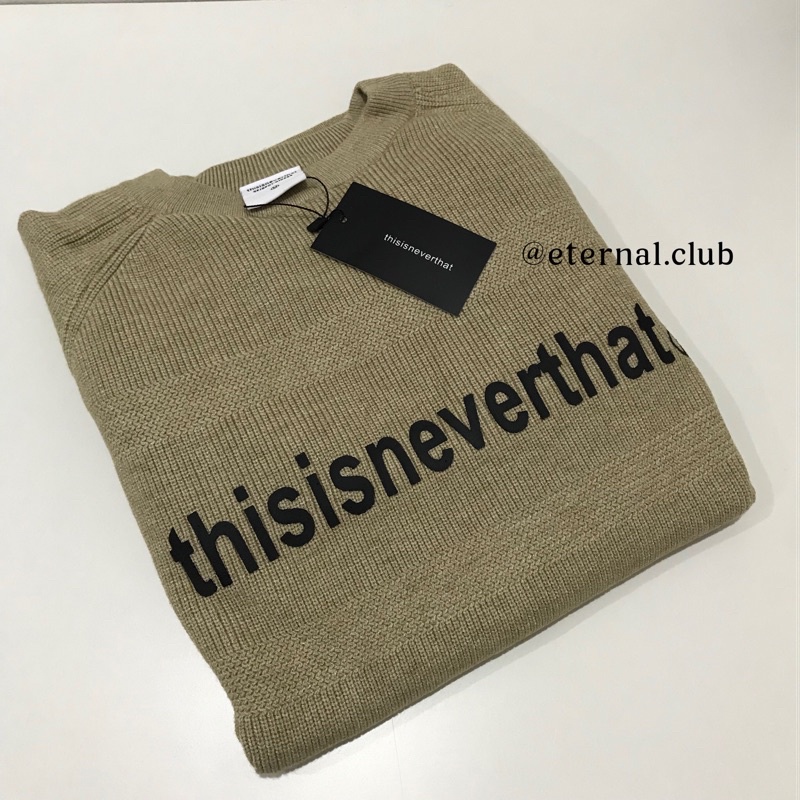 Áo sweater len brand Hàn Thisisneverthat
