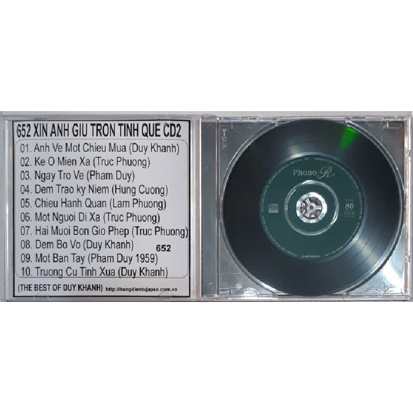 Bộ 4 CD ca sĩ Duy Khánh Xin giữ trọn tình quê