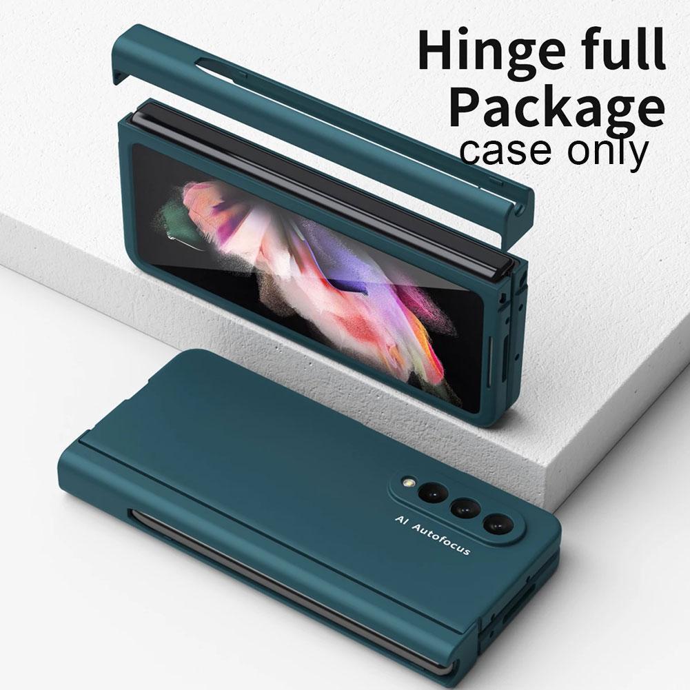 Ốp điện thoại bảo vệ toàn diện có ngăn đựng bút dành cho Samsung Galaxy Fold Z 3 J5O9 5G R2Y8