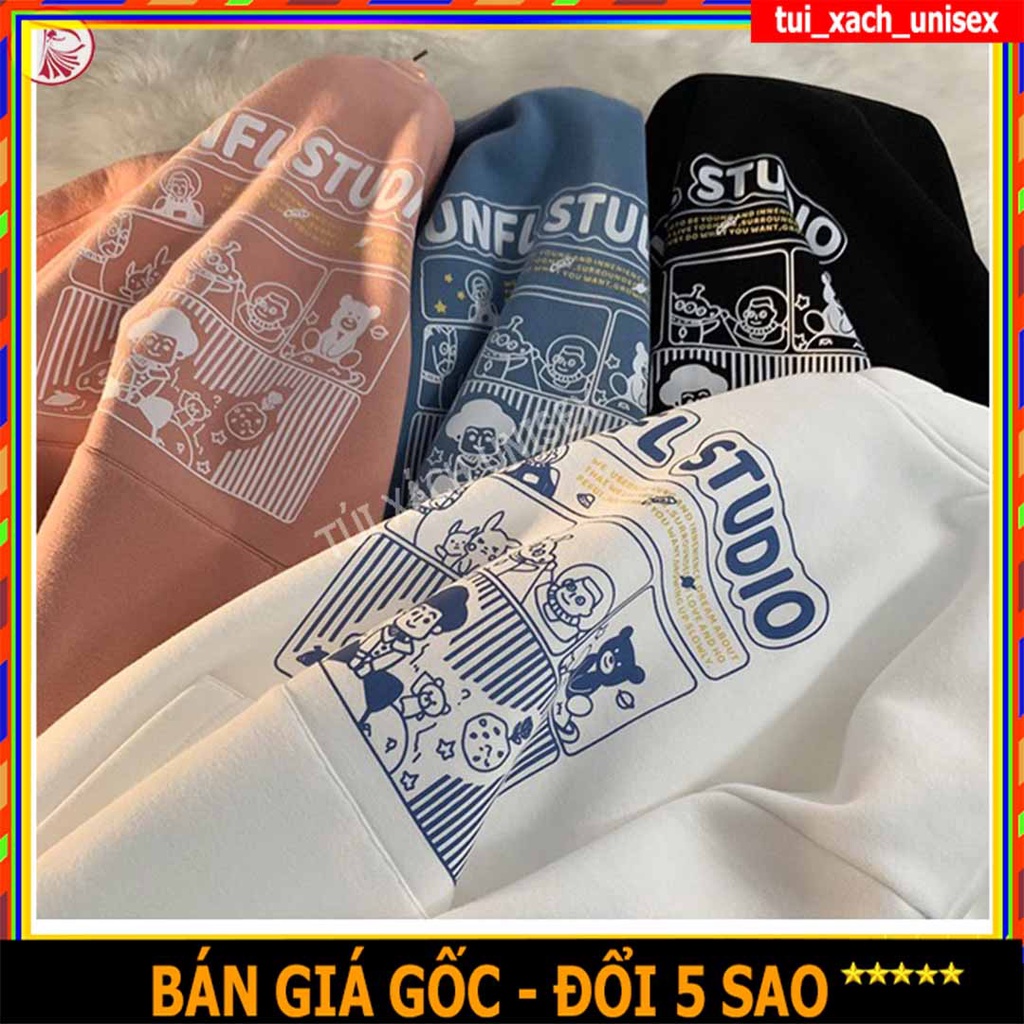 ❤️ GIÁ SỈ ❤️ Áo Hoodie Nỉ Nam Nữ Dài Tay In Chữ Có Nón Form Rộng Phong Cách Hàn Quốc Chất Liệu Cao Cấp Co Giãn Tốt