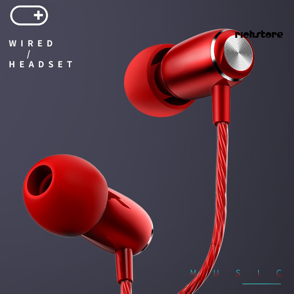 Tai Nghe Nhét Tai 3.5mm Có Micro Bằng Kim Loại Tiện Dụng