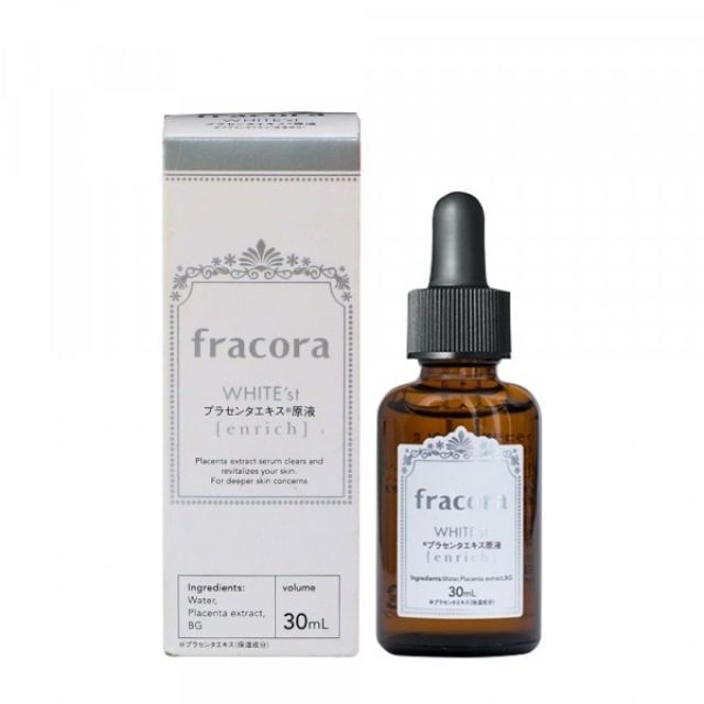 FRACORA WHITE'st ENRICH - TINH CHẤT NHAU THAI TRẮNG DA GẤP 2 LẦN
