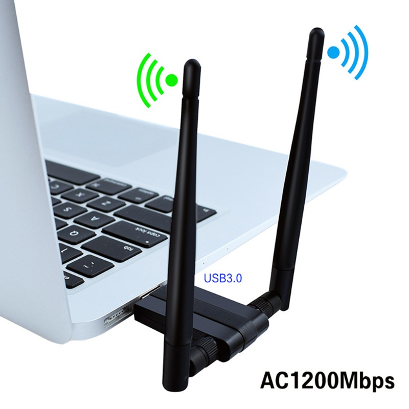 Usb WiFi Băng Tần Kép AC 1200Mbps 2.4G / 300Mbps / 5G / 867Mbps