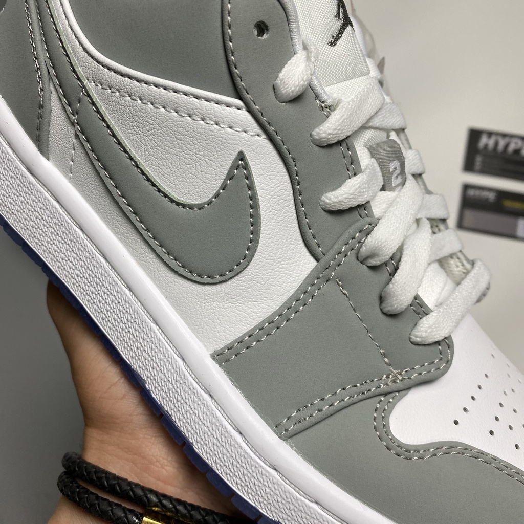 Giày Jordan 1 Low Wolf Grey  - Hype Sneaker | Phiên bản 1:1 chuẩn.