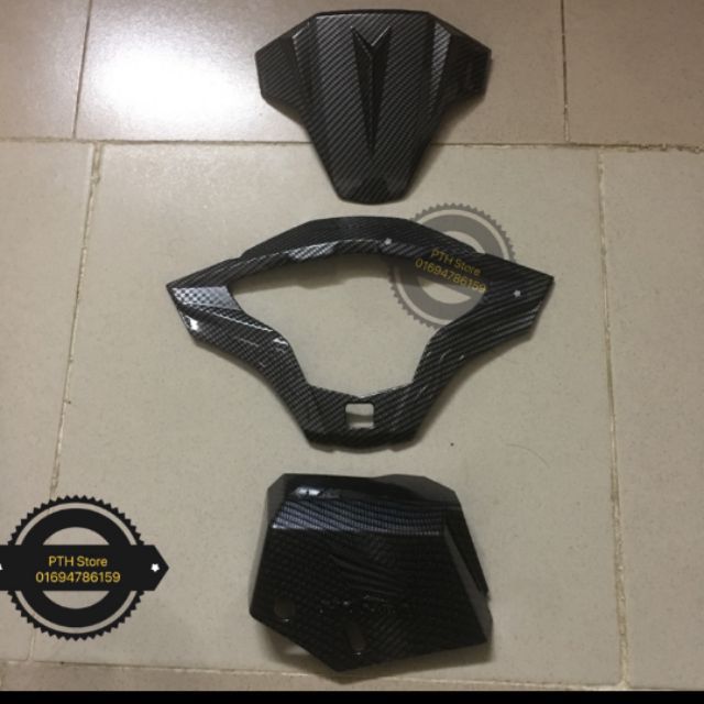 Ốp mão, đồng hồ , két nước cacbon AIR BLADE 2018