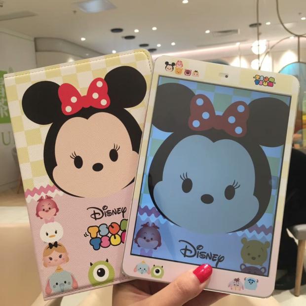 Bao da máy tính bảng hình chuột Mickey/Minnie + miếng dán bảo vệ màn hình cho 10.2 10.5 2019 case ipad 5/6 9.7 inch Air 2/mini 1 2 3 4 5