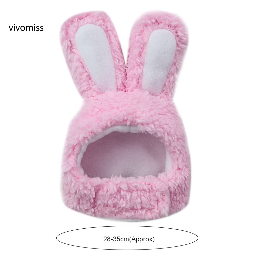 Mũ Giữ Ấm Hình Tai Thỏ Co Giãn Dễ Thương
