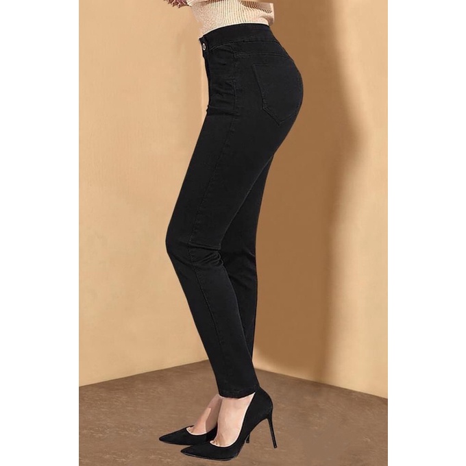 QUẦN KAKI JEAN NỮ LƯNG CAO SIÊU CO GIÃN 3 SIZE 44-55KG