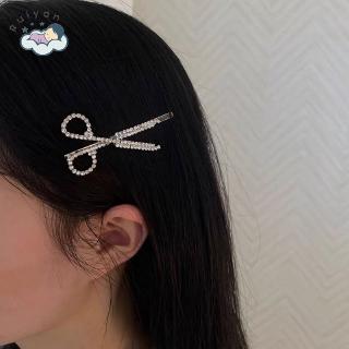 Kẹp tóc hình cây kéo/ lược đính kim cương giả hợp thời trang cho nữ