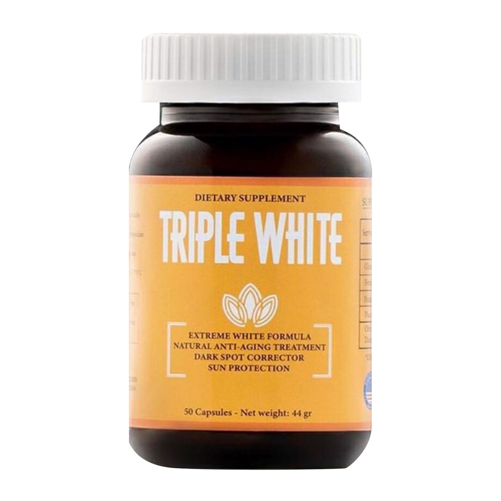 ✅ Viên Uống Triple White - Trắng Da, Chống Nắng, Giảm Thâm Nám Hộp 50 viên