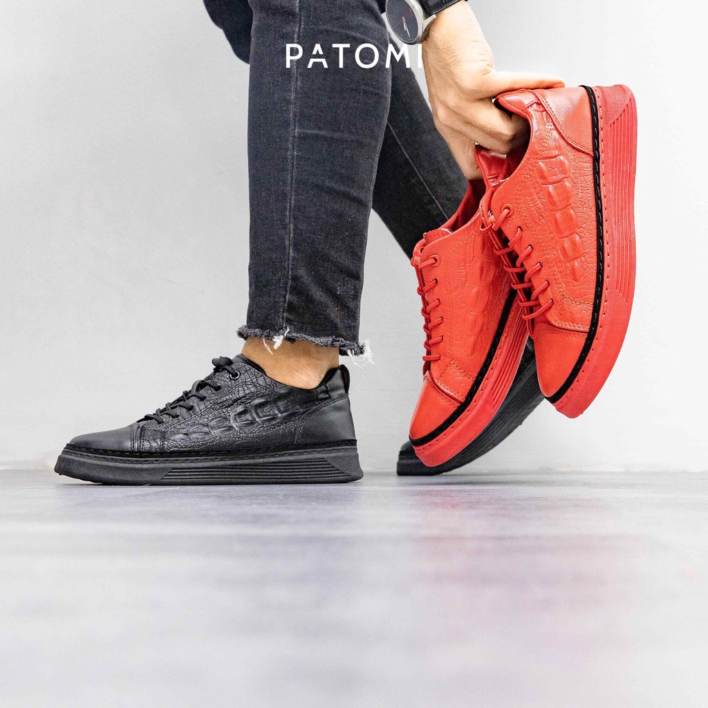 Giày thể thao nam da cá sấu cao cấp chính hãng PATOMI, giày sneaker nam phong cách công sở cho nam-G324 | BigBuy360 - bigbuy360.vn