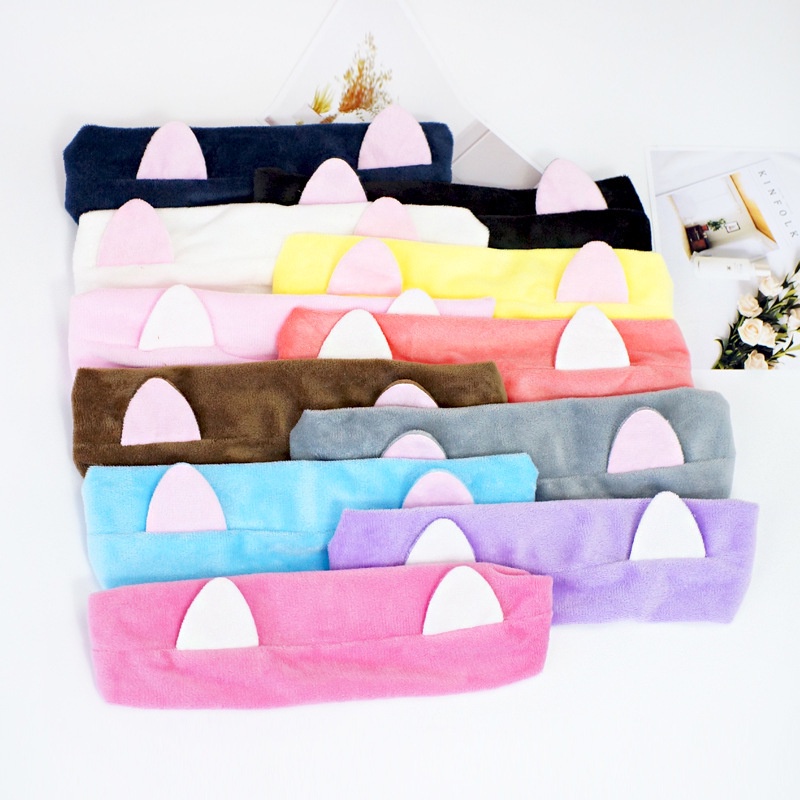 Turban rửa mặt băng đô tóc tai meo cute xinh xắn dễ thương nhỏ gọn bunakids PK23