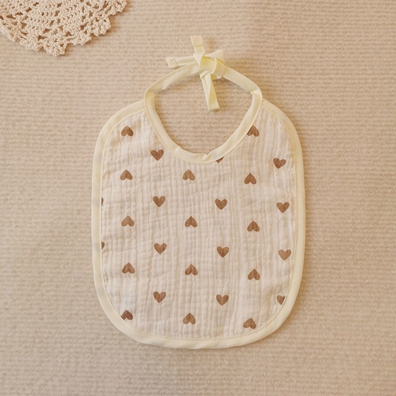 Khăn Yếm Bằng Cotton Mềm Thoáng Khí In Họa Tiết Hoạt Hình Cho Bé Sơ Sinh