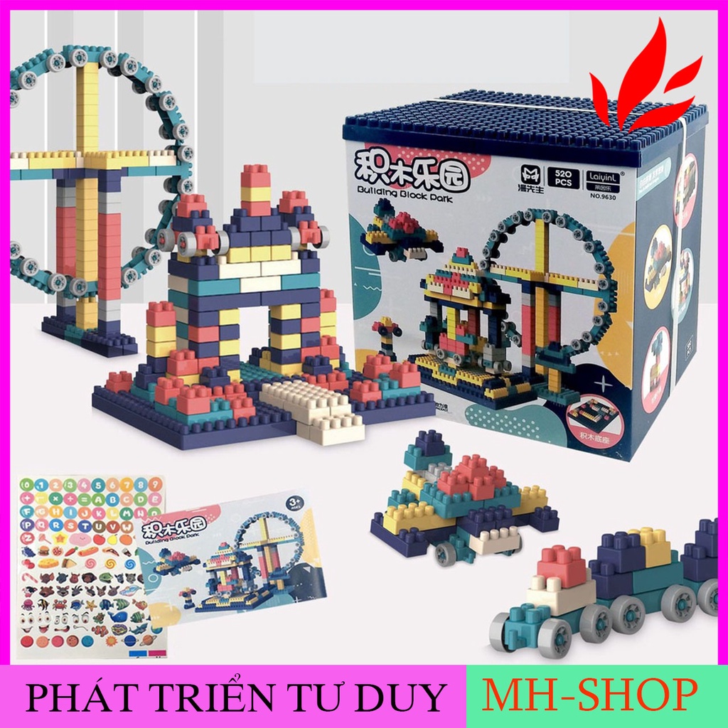 [BH 1 ĐỔI 1] Đồ Chơi Xếp Hình 520 Chi Tiết CAO CẤP, Đồ Chơi Xếp Hình Lego Thông Minh Cho Bé MH-SHOP