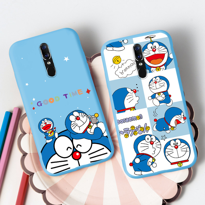 Ốp Lưng In Hình Doraemon Đáng Yêu Cho Oppo F7 F9 K3 R11 Plus R11S Plus R15 Mirror R17 R9 Plus R9S Plus