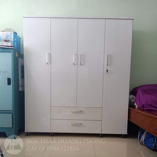 Tủ quần áo 4 cánh nhựa đài loan - miễn phí vận chuyển Bảo hành 2 năm tận nơi