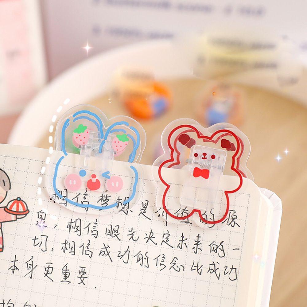 Kẹp Niêm Phong Sắp Xếp Sách Trong Suốt In Chữ Đáng Yêu