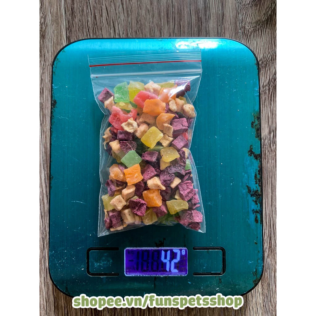 Trái Cây sấy hỗn hợp Vitamin cho Hamster