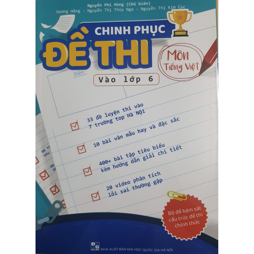 Sách - Chinh phục Đề thi vào lớp 6 môn Tiếng Việt