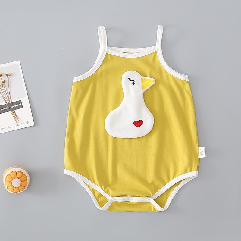 Bodysuit/ Body Chíp 2 Dây - Bộ Áo Liền Quần Hoạ Tiết Hoạt Hình Đáng Yêu Cho Bé