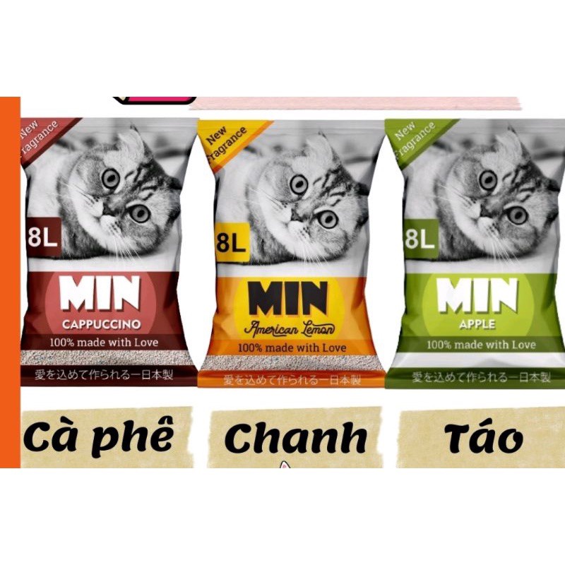 CÁT MIN 8L - CÁT VỆ SINH CHO MÈO CATSDO 8L