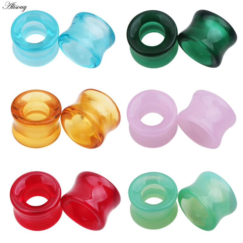 Alisouy Set 2 Khuyên Nong Tai Bằng Đá Thời Trang Cá Tính