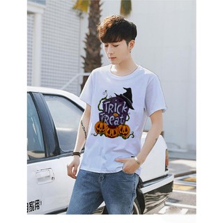 Áo thun Nam in hình Halloween trick or treat Halloween - Cotton Thun Phong Cách Cá Tính - Cực Chất Và Đẹp