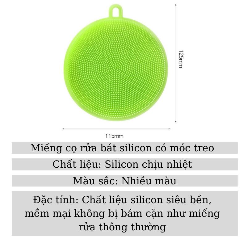 Miếng rửa chén bát silicon chịu nhiệt siêu bền