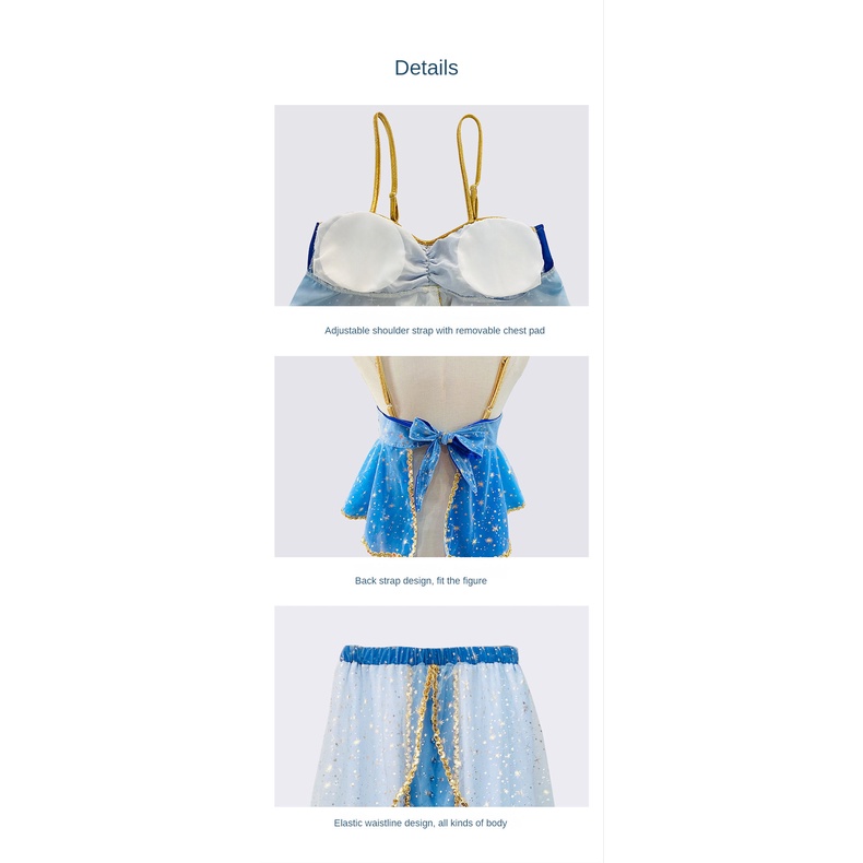 Bộ Đồ Hóa Trang Công Chúa Aladdin Xinh Xắn Dịp Halloween