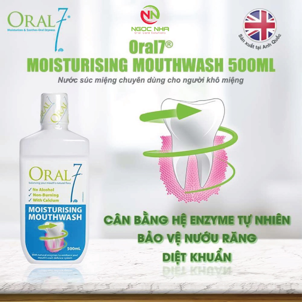 Nước súc miệng giữ ẩm ORAL7 dùng cho người khô miệng Anh thumbnail