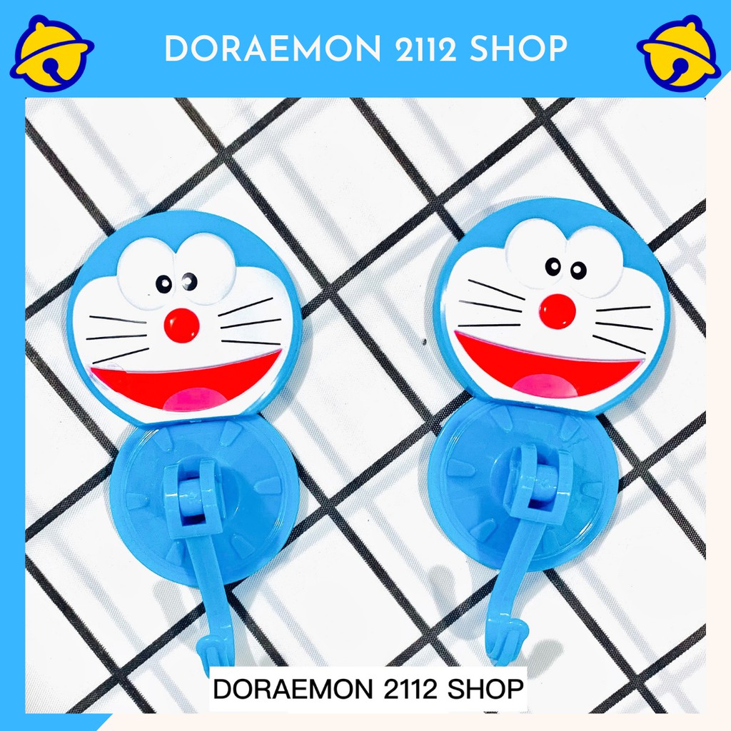 Bộ 2 Móc dán tường Doraemon dùng nhiều lần