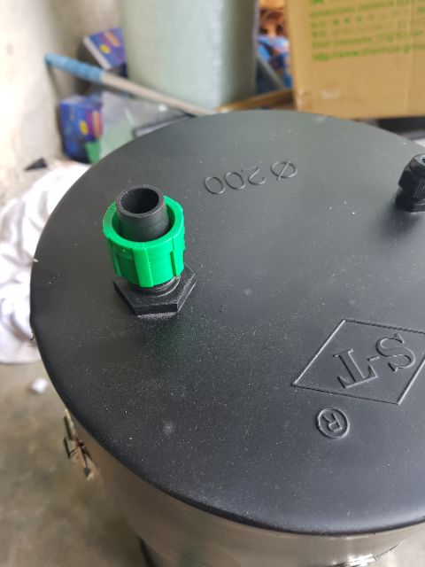 Lọc chế  X10 phi 200 bơm ap3500 2 đầu in