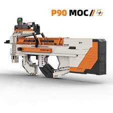 Đồ Chơi Lắp Ráp Kiểu Lego Mô Hình Súng P90 Asiimov - Bản Thiết Kế của Kevin183
