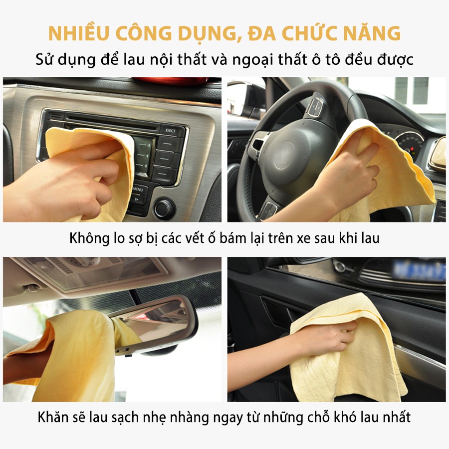 Khăn Lau Đa Năng CIND Kanebo Màu Vàng (64*43*0.2cm) Nhập Khẩu Chính Hãng