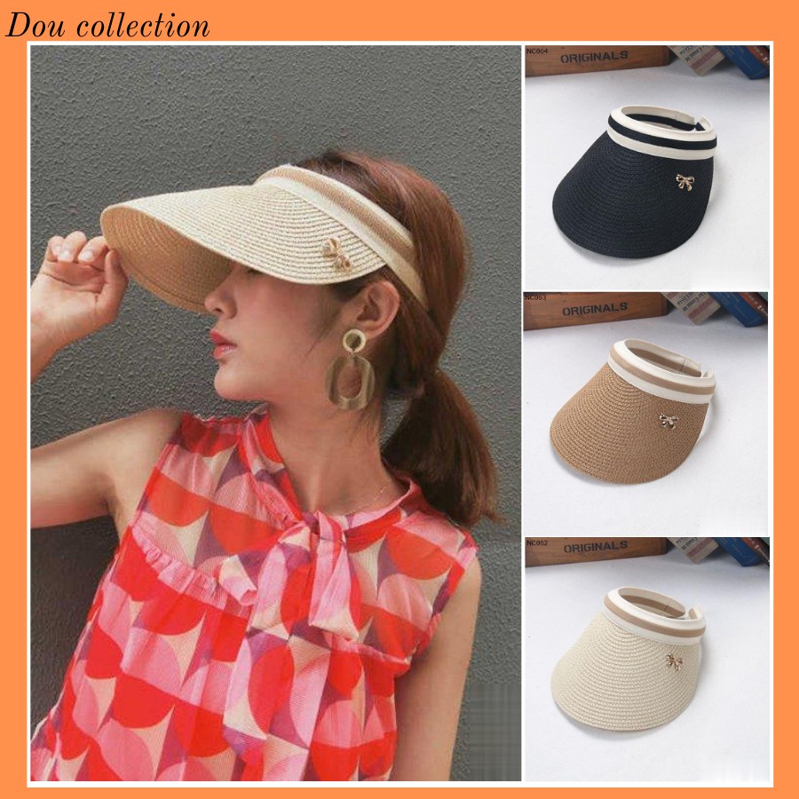 [Nowship2h] Nón Cói Mũ Nửa Đầu Thời Trang Nữ Đi Biển - Mã NC012