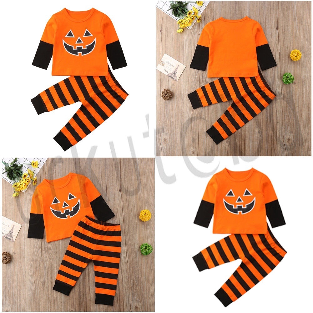 Trang Phục Hóa Trang Halloween Hình Quả Bí Ngô Cho Bé Trai