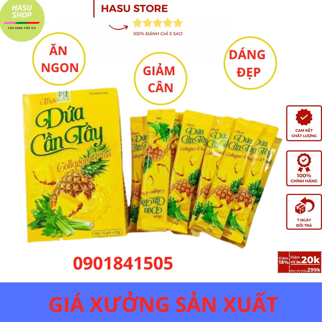 Chính hãng Thạch dứa giảm cân cấp tốc an toàn nhanh Dứa cần tây collagen plus không phải là thuốc giảm cân