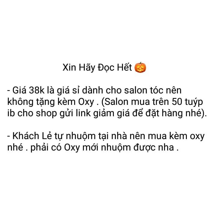 Gía Sỉ Thuốc Nhuộm Tóc Hàn Quốc - Không Tặng Oxy