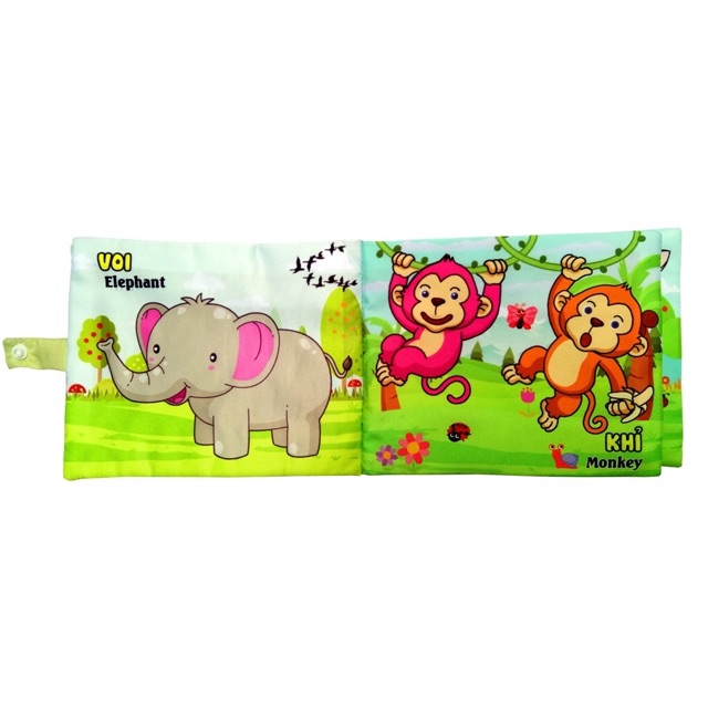 BỘ 4 CUỐN SÁCH VẢI THẾ GIỚI ĐỘNG VẬT