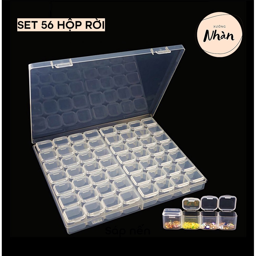 Hộp nhựa đa năng gồm các set nhỏ rời có nắp đậy | Hộp đựng thuốc, trang sức, linh kiện, phụ kiễn
