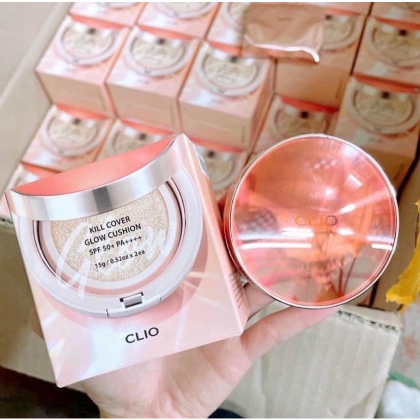 Phấn Nước Clio Kill Cover Glow Cushion SPF50+ PA++++(Tặng Kèm Lõi)