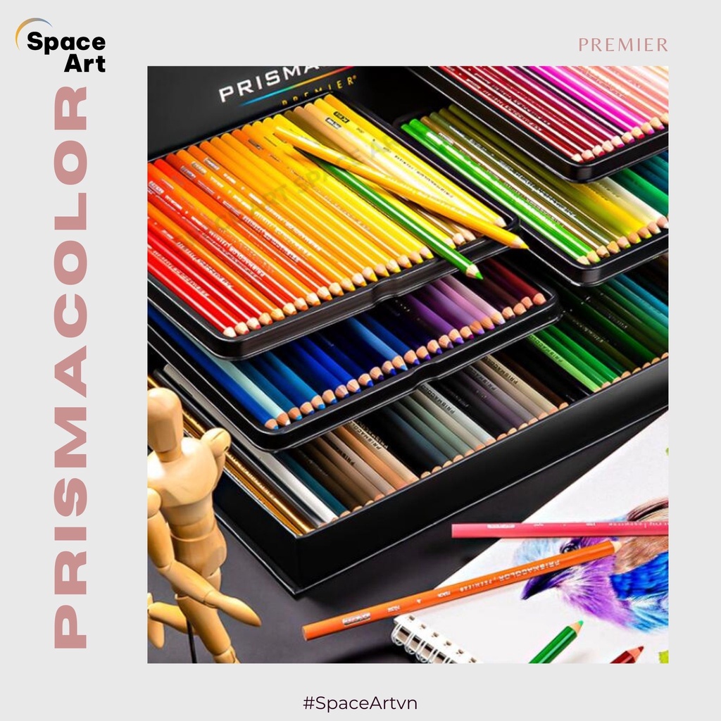 Bộ Chì Màu Cao Cấp PRISMACOLOR PREMIER Soft Core 72/132/150 Màu Hàng Chính Hãng