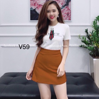 Sét áo kèm quần giả váy