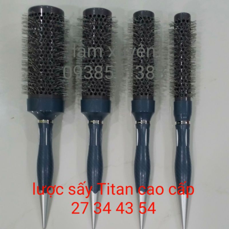 Lược sấy tròn tóc tạo kiểu INOX / TITAN CAO CẤP không Nhôm không Sắt Ống to nhỏ dễ cầm dễ sử dụng an toàn 😁😁