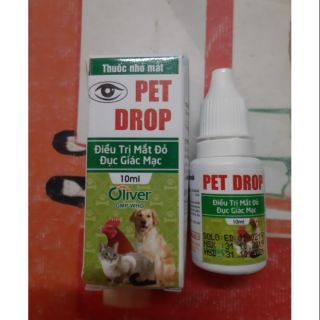  Thuốc nhỏ mắt, mũi, tai cho chó mèo gà đá